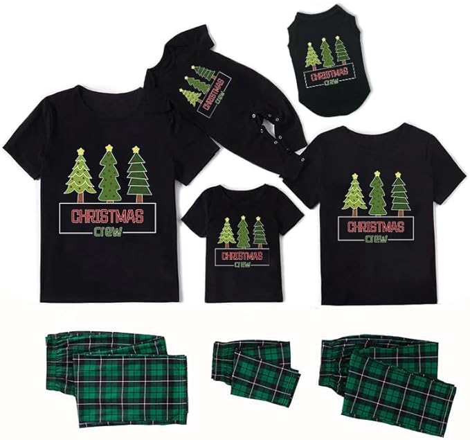 Family Christmas Pajamas Matching Sets Holiday Xmas Party Family Sleepwear Set Jammies for Couples