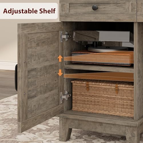 IDEALHOUSE 60" Farmhouse Wooden Home Office Executive Desk with Drawers