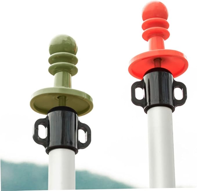 6pcs Outdoor Thunder Protection Cap Lightweight Insulated Canopy Safety Hat for Camping Tent Support and Thunderstorm Protection Red Blue Green