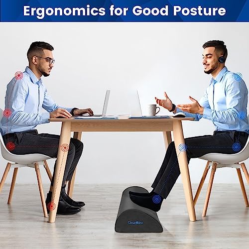 Foot Rest for Under Desk at Work, Foot Stool for Office, Footrest, Gray