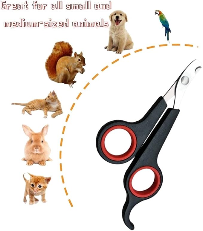 Pet Nail Clippers for Small Animals - Best Cat Nail Clippers & Claw Trimmer for Home Grooming Kit - Professional Grooming Tool for Tiny Dog Cat Bunny Rabbit Bird Puppy Kitten Ferret