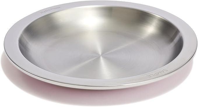 Hydro Flask Stainless Steel Kids Plate- Dishwasher Safe, Stackable, Dinner Plate in Dahlia Pink