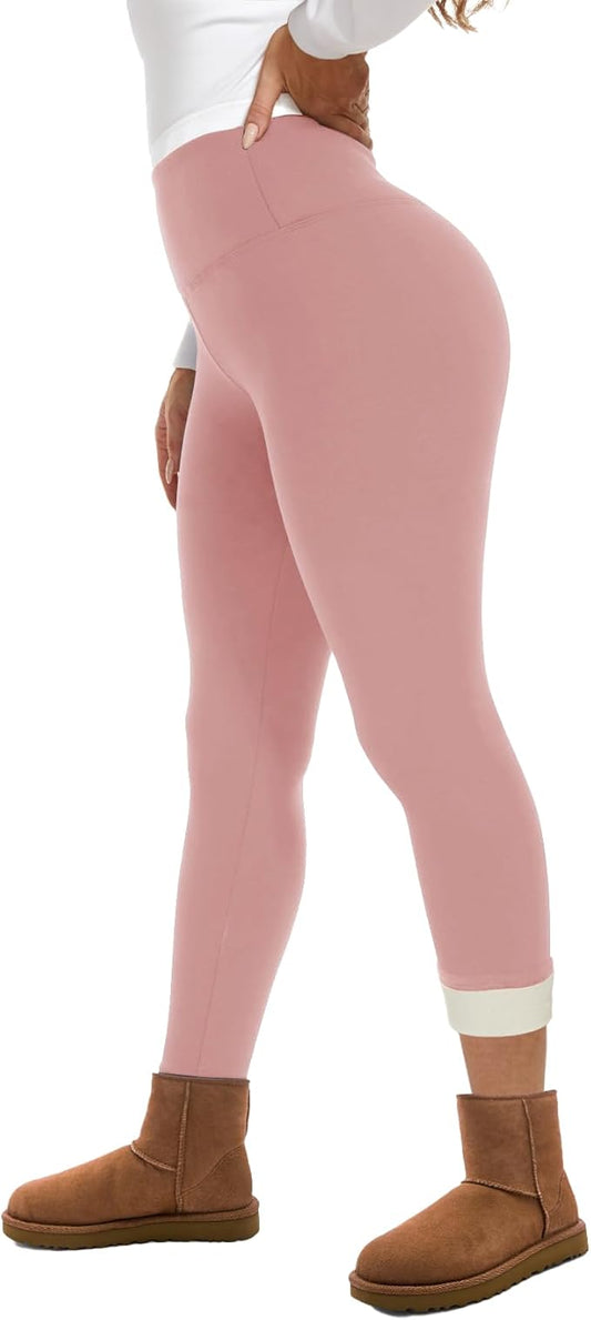 GAYHAY Fleece Lined Leggings for Women – Thick Winter Warm Thermal High Waisted Tummy Control Workout Yoga Pants