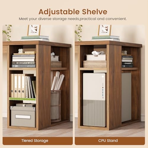 SEDETA 55.1" Farmhouse Executive Office Desk with 3 Drawers for Home Office