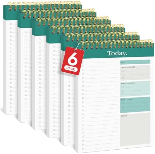 Taja To Do List Notepad, Undated Daily Planner for Work and Goal Setting