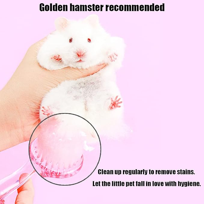2Pcs Hamster Brush and Comb, fit Guinea Pig, Ferrets, Rats, Bunny