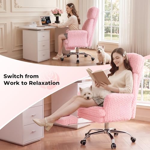 Big and Tall Office Chair, Flip Armrests for Pets & Cross Legged Sitting
