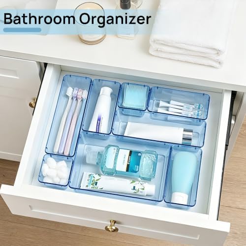 Vtopmart 25 Pack Plastic Drawer Organizers with Non-slip Rubber Pads