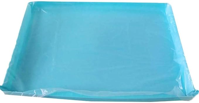 Disposable Rabbit Cage Liner, Plastic Bunny Cage Mat Film to Replace Diapers Suitable for Most Rabbit, Hamster, Guinea Pigs & All Small Animals - 100PCS Universal Toilet Film, 37.4'' x 27.6''