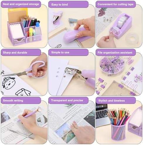 13-in-1 Office Desk Organizer Set for Back to School Supplies Accessories