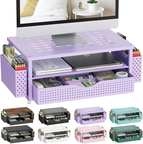 gianotter Monitor Stand with Drawer and 2 Pen Holders