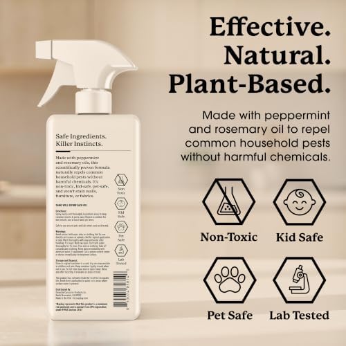 MAYDAY Pest Control Spray, Natural, Non-Toxic, Peppermint & Rosemary, 16oz
