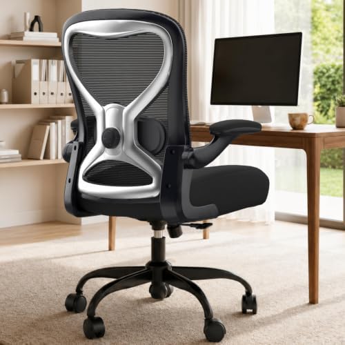 Ergonomic Home Office Chair, 4-Way Lumbar, Thick Cushion, 330LBS