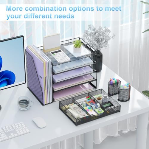 gianotter 5-Tier Desk Organizer with Drawers and File Holders