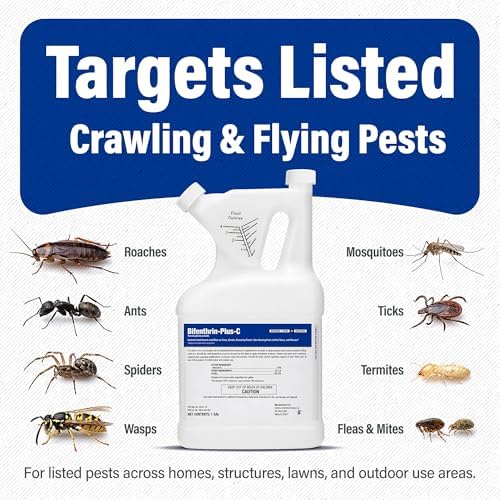 Bifenthrin-Plus-C Insecticide, 1 Gal Roach Killer Indoor