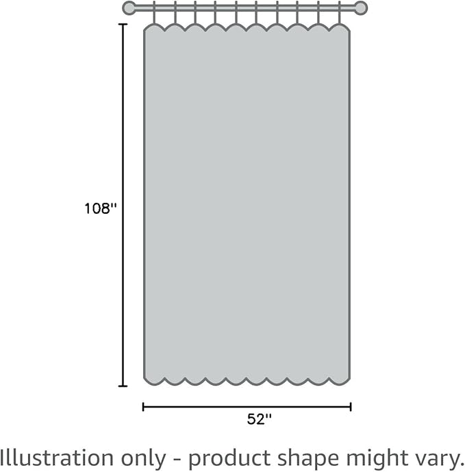 Yakamok 100% Blackout Curtains 108 Inches Long, 2 Thick Layers Thermal Insulated Curtain Panels for Bedroom, Full Light Blocking Drapes with Black Liner (52" Wide Each Panel, Pure White, 2 Panels)