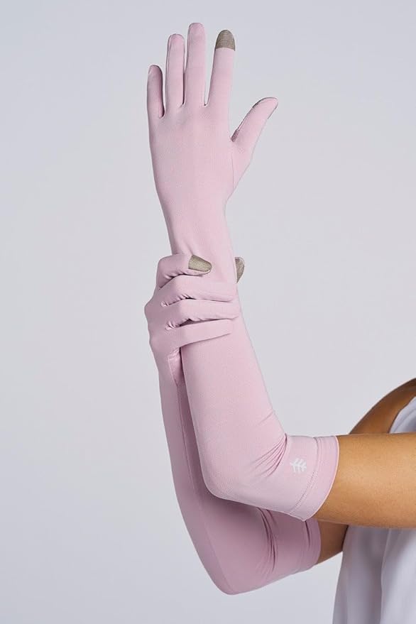 Coolibar Long Full Finger UV Sun Gloves - UPF 50+ Sun Protection - Culebra