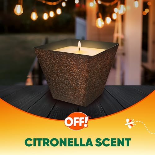 OFF! Backyard Citronella Scented Candle Burns Up to 40 Hours Provides Ambiance and a Gentle Glow for Backyard Outdoor Occasions 18 Ounce (Pack of 6)