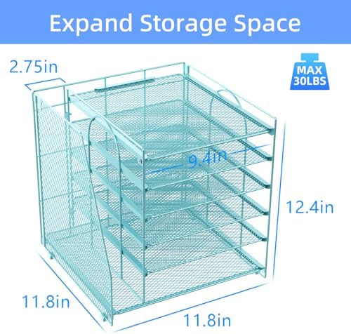 gianotter 6-Tier Paper Organizer With Magazine Holder