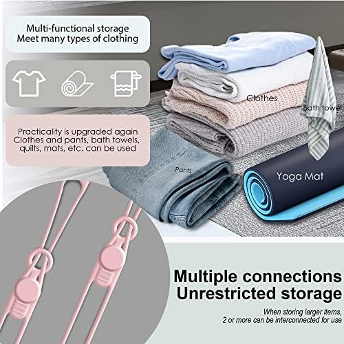 Silicone Cable Ties, Cord Organizer Cable Management,2Sizes-Pink