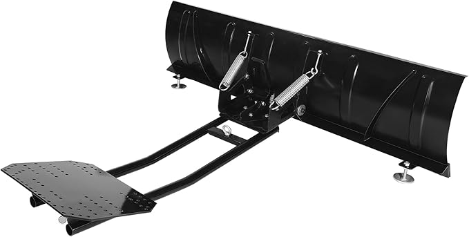 VEVOR Snow Plow Kit, 60in Universal Snow Plow Attachment, Height & Left-Right Adjustable, Quick to Detach, Steel ATV Scrape Blade, 3 Mount Options, Efficient Snows Clearing, for Most ATVs & UTVs
