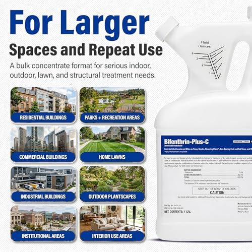 Bifenthrin-Plus-C Insecticide, 1 Gal Roach Killer Indoor