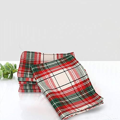 Urban Villa Checkered KitchenTowels Set of 6 Classic Checks Kitchen Towels 20X30 Inches 100% Cotton Highly Absorbent Kitchen Towels Premium Quality Ultra Soft Mitered Corners KitchenTowels