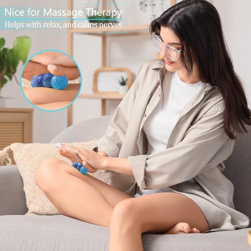 Silicone Magnetic Balls Fidget Toys for Adults & Teens,8PCS Stress Relief Sensory Toys for Autism ADHD Anxiety,Fun Textures Gadgets,Office Desk Toy,Stocking Stuffers for Men Women Teen Gifts