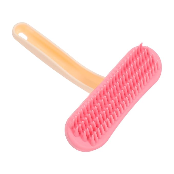 ABOOFAN Silicone Grooming Brush for Bunny and Small Pets with Soft Bristles, Easy Hair Removal and Hygienic Bath Cleaning Comb for Guinea Pigs, Rabbits, and Ferrets, User-friendly Design