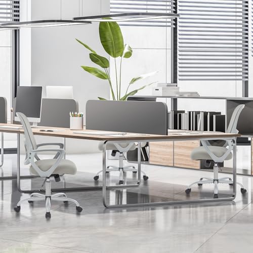 Sweetcrispy Executive Home Office Chair, Mesh Office Chair, Grey