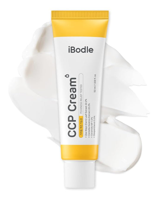 CCP Cream Korean, Itch Relief & Barrier Repair Moisturizer for Dry, Sensitive Skin, Gentle Formula Safe for Babies and Adults, Fragrance-Free 1.69 fl oz