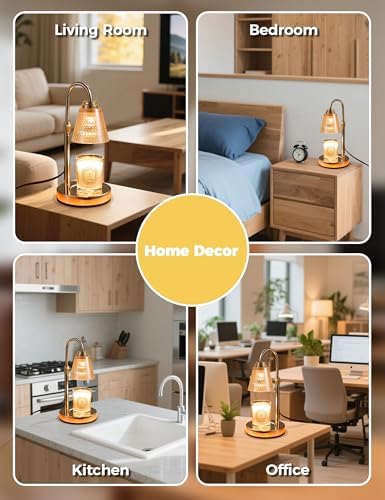 Candle Warmer Lamp with Timer Home Decor Birthday Gifts for Women Mom Her