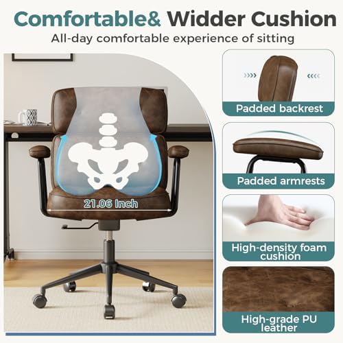 OLIXIS Office Desk Chair, Computer Chair with Lumbar Support