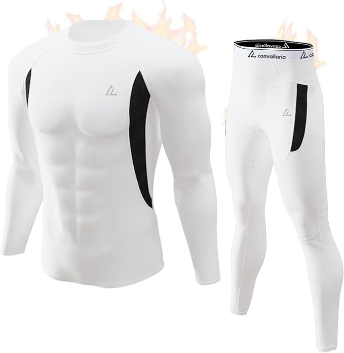 CL convallaria Thermal Underwear Long Johns Set Mens Winter Gift Hunting Gear Sport Base Layer Bottom Top