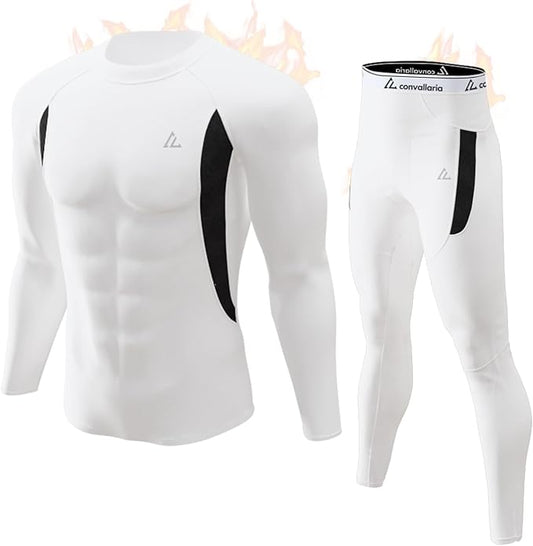 CL convallaria Thermal Underwear Long Johns Set Mens Winter Gift Hunting Gear Sport Base Layer Bottom Top