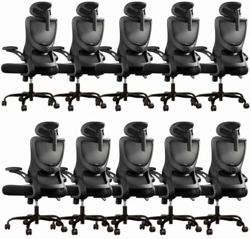 Marsail Ergonomic Office Chair with 3D Armrests, Pack of 10