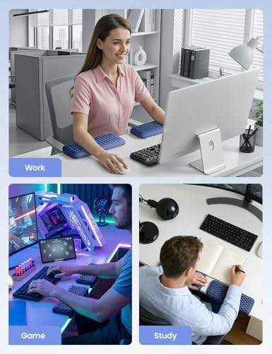 Vaydeer 2Pcs Elbow Rest Pad for Desk, L-Shaped Armrest Ergonomic Support