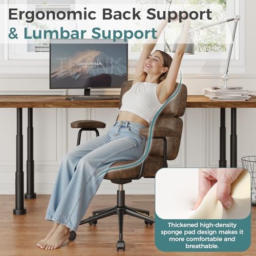 OLIXIS Office Desk Chair, Computer Chair with Lumbar Support