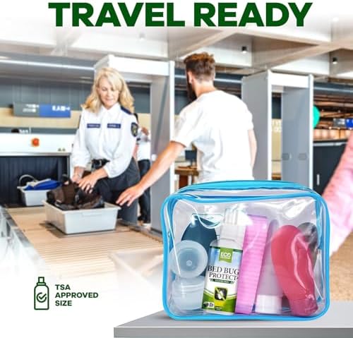 Eco Defense Travel Bed Bug Spray, TSA Approved 3 oz for Hotels