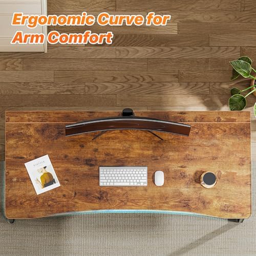 Huuger Folding Desk for Small Spaces, 47.2 Inch Foldable Computer Table