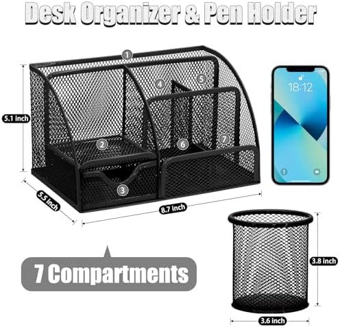 13-in-1 Office Desk Organizer Set for Back to School Supplies Accessories