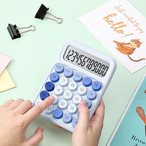 Mr. Pen- Mechanical Switch Calculator, 12 Digit Large LCD Display