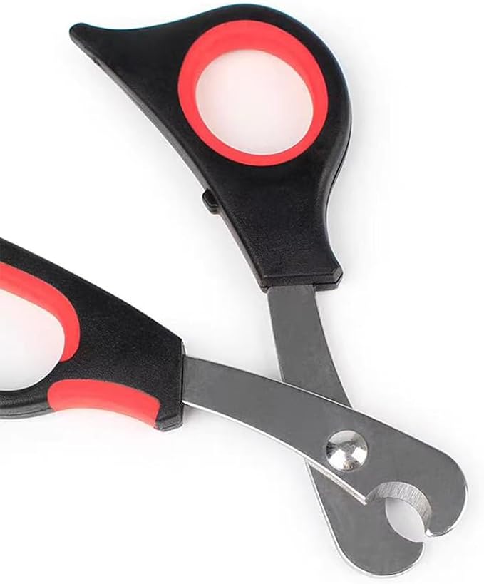 Pet Nail Clippers for Small Animals, Stainless Steel Cat Nail Trimmers with Non-Slip Handle, Safe & Sharp Claw Cutter for Puppies, Cats, Rabbits and Ferrets | Featuring Non-Slip Handle, Safe & Sharp Claw Cutter for Puppies, Cats, Rabbits and Ferrets
