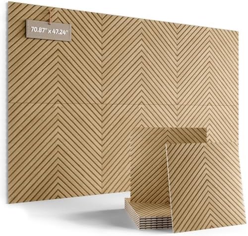 Fluxynara 6-Pack Large Felt Bulletin Board, Natural Oak Pyramid