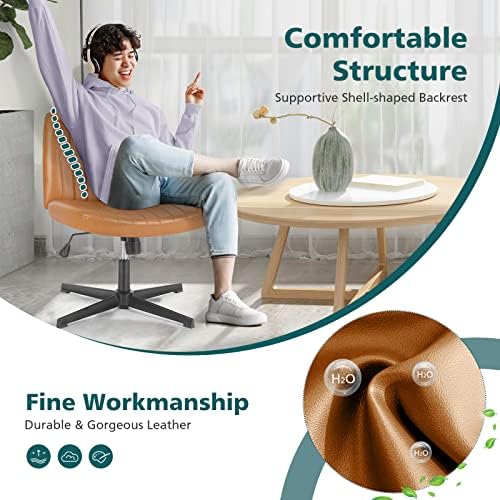 OLIXIS Criss Cross Office Chair, Vanity Chair, Home Office Desk