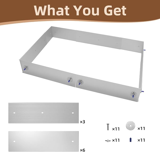 Anti-Rust Aluminum Scatter Guards for Ferret & Critter Nation Cages | Urine & Poop Guard Panel, Adjustable Fence to Keep Floor Clean for Ferrets, Chinchillas, Rats (Silver, Single Layer Set)