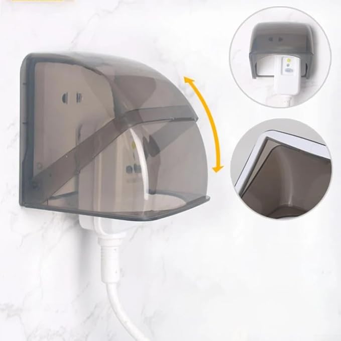 The In Protection A Fully Weather Resistant Outdoor Electrical Outlet Enclosure Featuring A Sturdy Build And Practicality(Transparent Black)