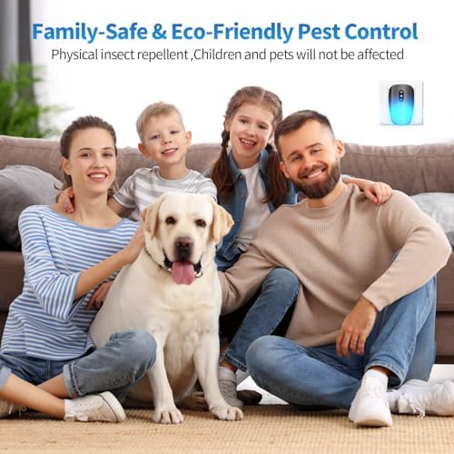 2026 Cvtayn Upgraded Ultrasonic Pest Repellent Indoor Repeller, Mouse Traps, Repellent Roach, Mouse, Bugs, Mosquito, Mice, Spider, Ant, Rodent Repellent Ultrasonic Plug in, 3 Mode Switching,6 Pack