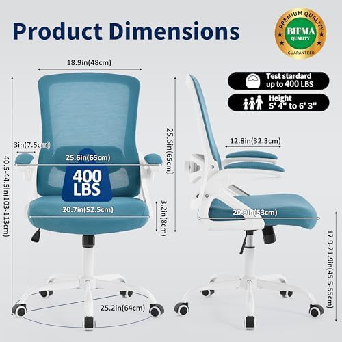 Ergonomic Office Chair Desk Chair with Adjustable Lumbar Support