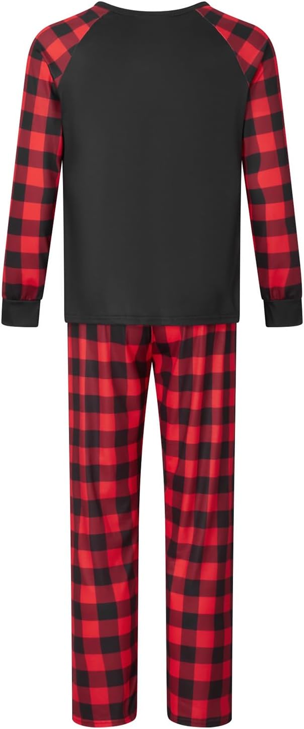 Matching Family Christmas Pajamas Set Elk/Tree/Plaid Holiday Sleepwear Xmas Family Jammies